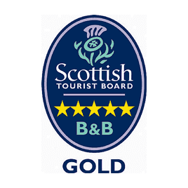 scottish tourist board-  5star bed and breakfast gold award